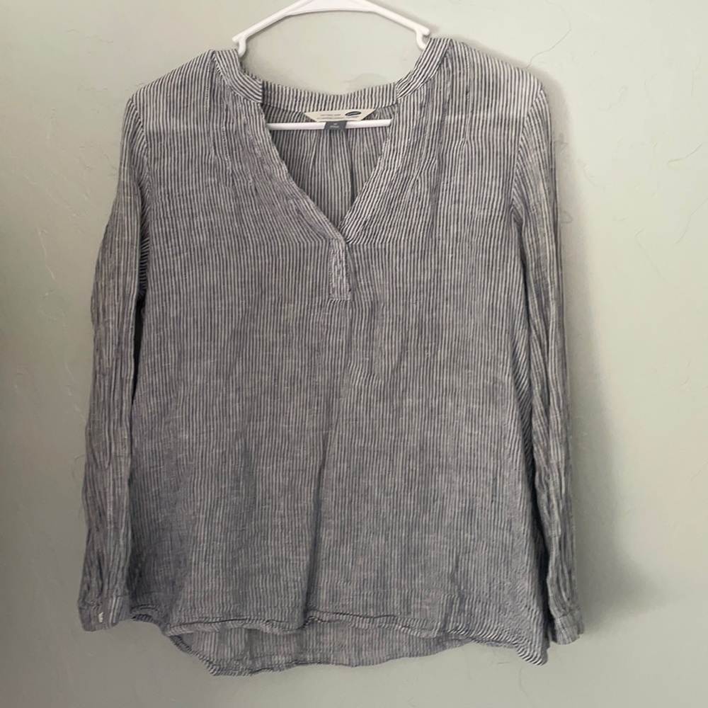 Navy and White stripped tunic